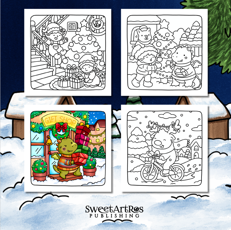 Holiday Cheer - A Christmas Coloring Book