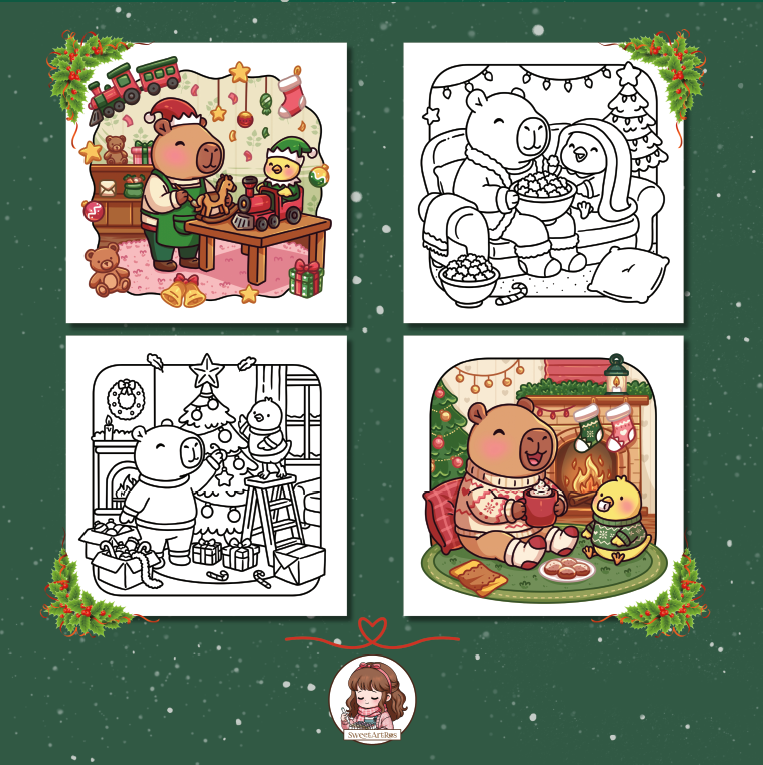 Little Capybara - Cozy Christmas